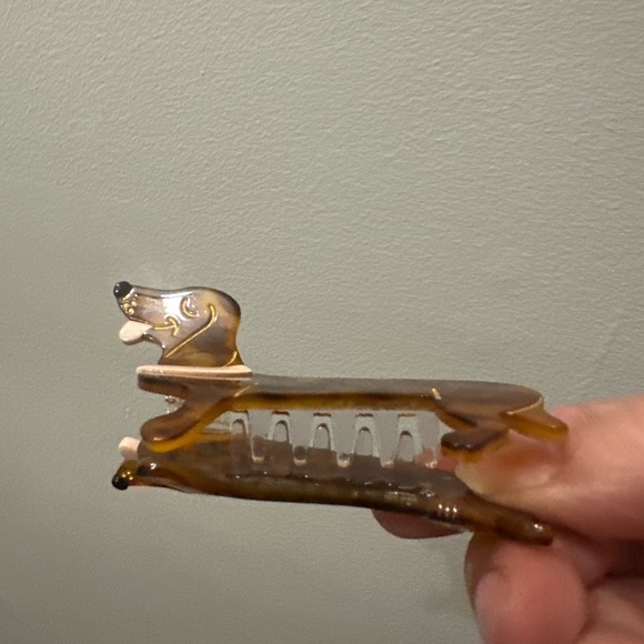 Tortoiseshell Dachshund Hair Clip Hair Claw - Picture 2 of 4